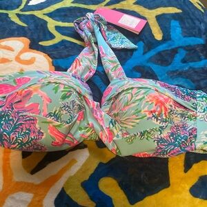 Lilly Pulitzer Bikini Top Tag pulled off trying on but never worn.